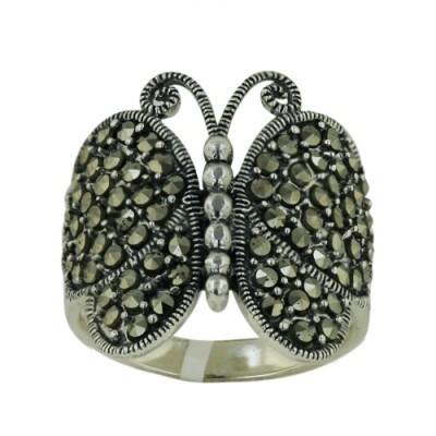 Marcasite Ring Butterfly