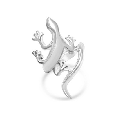 Sterling Silver Ring Plain Lizard--E-coated/Nickle Free--