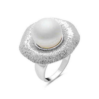 Sterling Silver Ring 6mm Mp with Light Texture E-Coated