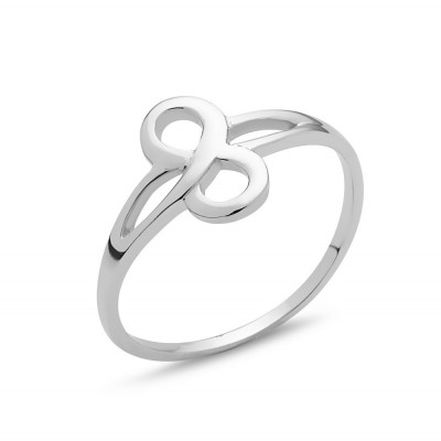 STERLING SILVER RING PLAIN 8 LINKS TINY RING