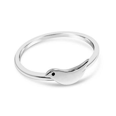 Sterling Silver Ring Tiny Bird 