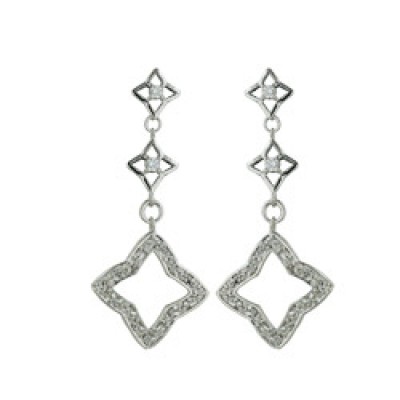 Brass Earg Two Plains Stars W/Cl Cz Center+One Ope