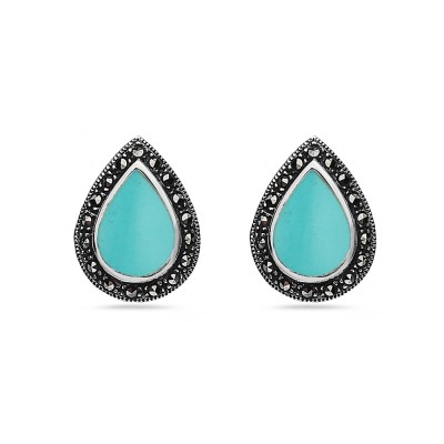 Marcasite Earring with Pear Rtq