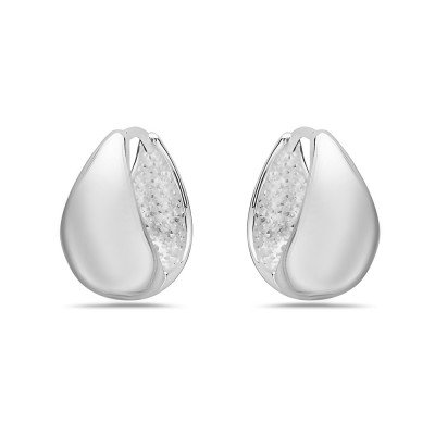 Sterling Silver Earring Plain Huggies
