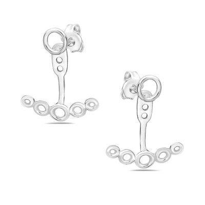 Sterling Silver Earring Bubble On Bubble Telephone