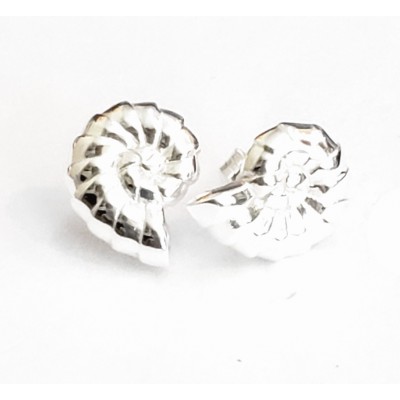 Sterling Silver EARRING SEA SHELL STUD-2S-7326E