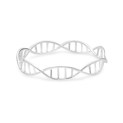 Sterling Silver BANGLE DNA STRUCTURE