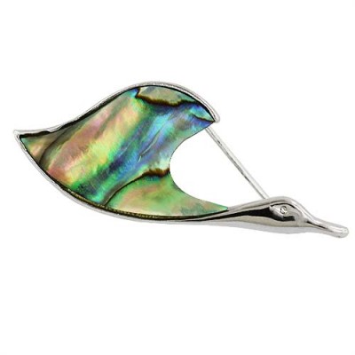Sterling Silver Pin Wild Goose Abalone