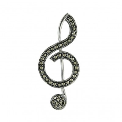 Marcasite Pendant Musical Note