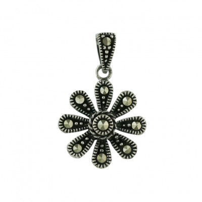 Marcasite Pendant Small Marcasite Flower
