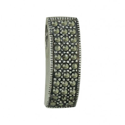 Marcasite Pin Pave Concurve Panel