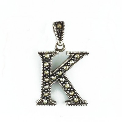 Marcasite Pendant Ltr K