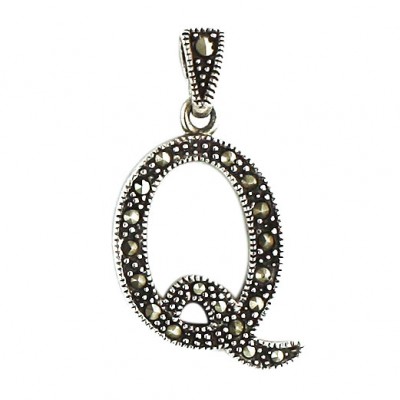 Marcasite Pendant Ltr Q
