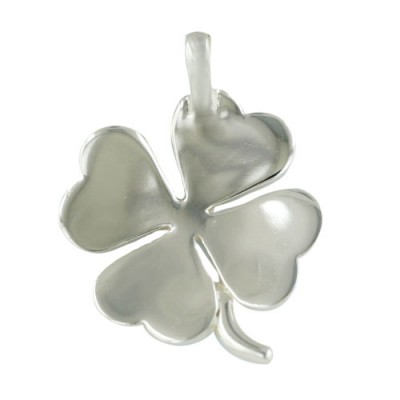 Sterling Silver Pendant 24X20mm Plain Clover--E-coated/Nickle Free--