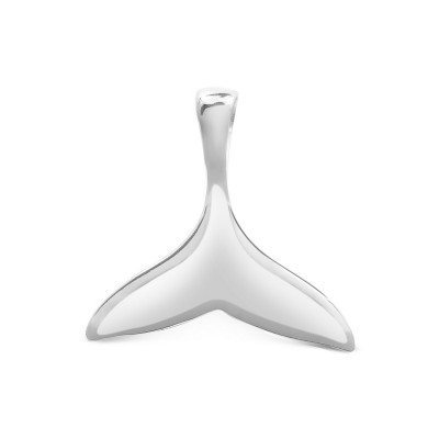 STERLING SILVER PENDANT WHALE TAIL -ECOATED 2