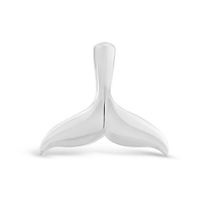 STERLING SILVER PENDNAT SMALL WHALE TAIL-ECOATED