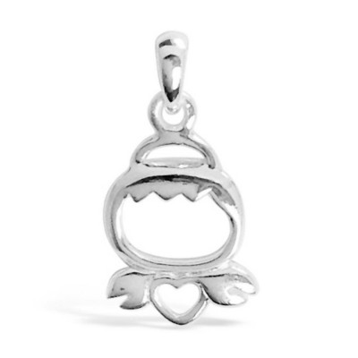 Sterling Silver Pendant Little Boy Angel-Ecoat