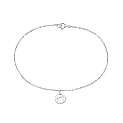Sterling Silver Anklet 9.5" Aries