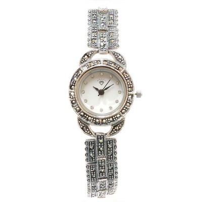 Marcasite Watch Rd Face