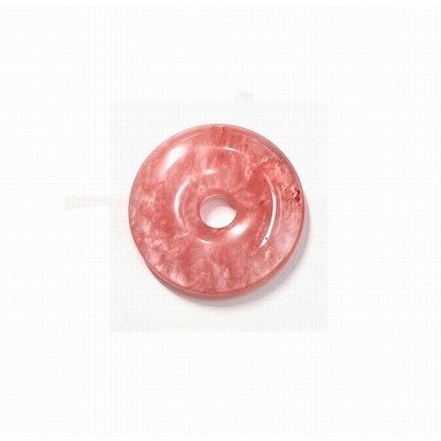 DONUT PART 35 MM CHERRY QUARTZ