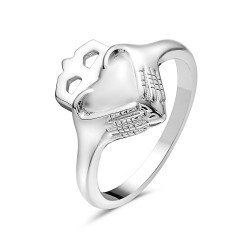 Sterling Silver RING CLADDAGH PLAIN