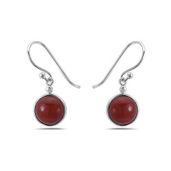 Half Dome Carnelian Earrings