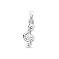 Sterling Silver PENDANT CHARM TREBLE CLEF