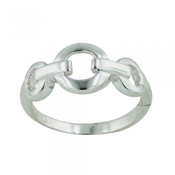 Brass Ring Open Circle Links - 8