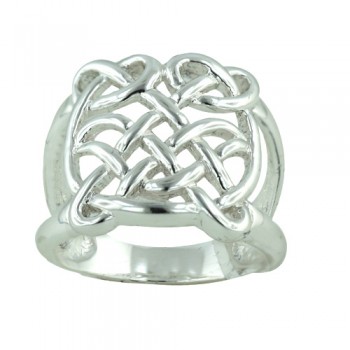 Brass Ring Open Chinese Knot - 8