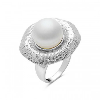 Sterling Silver Ring 6mm Mp with Light Texture E-Coated