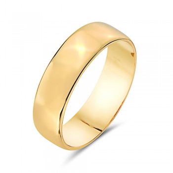 Sterling Silver RING PLAIN SILVER 5MM WIDE BAND GOLD PLATE