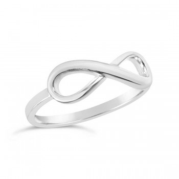Sterling Silver Ring Plain Silver Infinity Ring