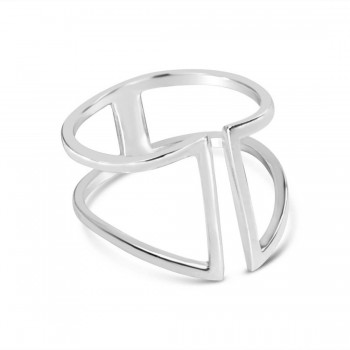 Sterling Silver Ring Open Line -Ecoat 