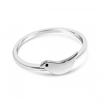 Sterling Silver Ring Tiny Bird 