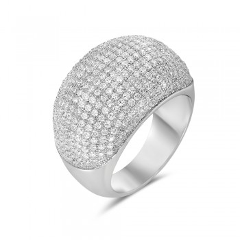 Micropave Contour Dome Ring