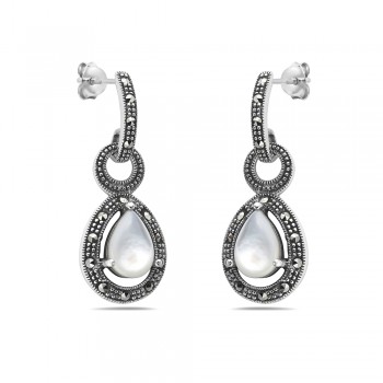 MS EARRING TEARDROP MOTHER OF PEARL