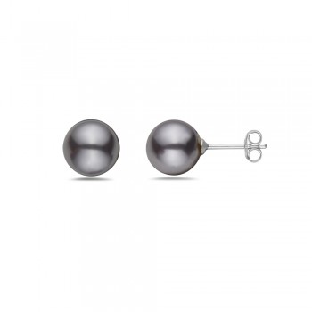 Sterling Silver Earring 10mm Imitation Pearl Stud Code:V1