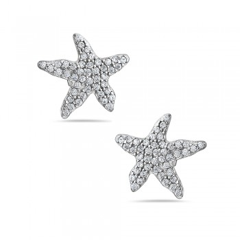 True Starfish Iced Stud Earrings