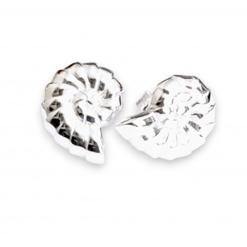 Sterling Silver EARRING SEA SHELL STUD-2S-7326E
