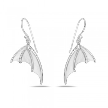 sterling silver bat wing earring 2S-7402E