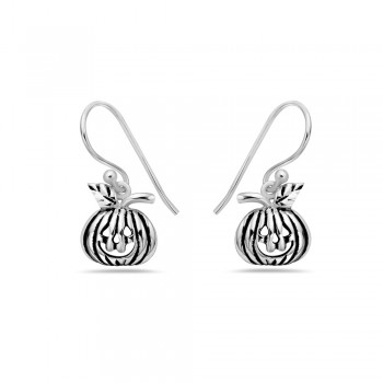 Stering Silver Jack-O-Lantern Earring 2S-7405EX