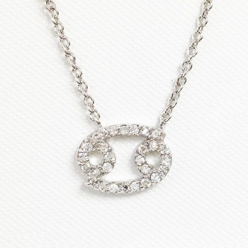 Sterling Silver Neckalce Zodia Cancer