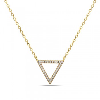 Open Trinity in Gold Necklace