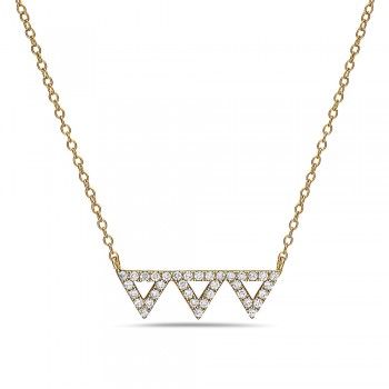 Triangle Bar in Gold Necklace 