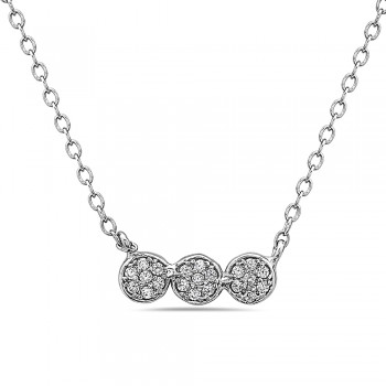 Round Trio Charm Necklace