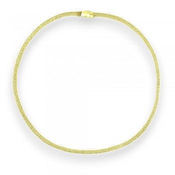 Sterling Silver Necklace Width 4.5mm Gold Plate Diamond Cut Bea