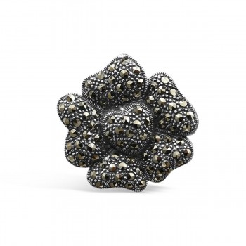 MARCASITE PENDANT FLOWERS (SLIDER)