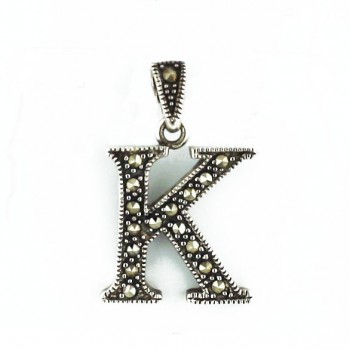 Marcasite Pendant Ltr K