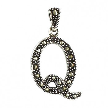 Marcasite Pendant Ltr Q