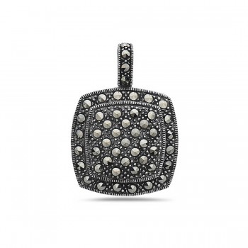 Marcasite Pendant Square Pave